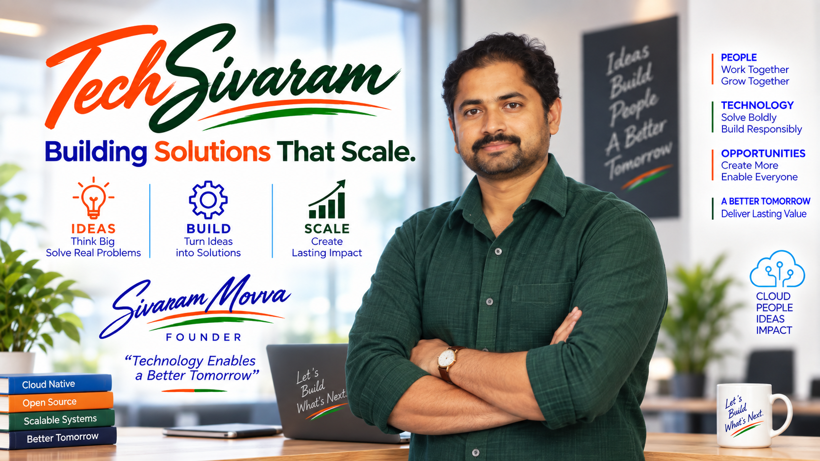 TechSivaram founder and scalable solutions brand portrait